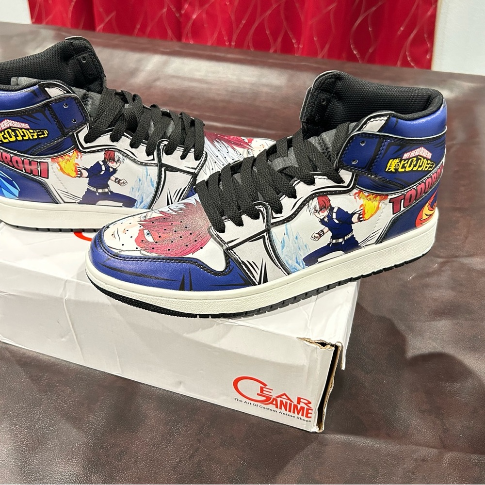 Anime Themed High-Top Sneakers